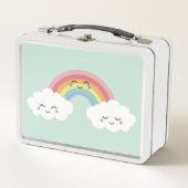 Sweet Rainbow Cloud Kinder Lunchbox Food Container (Voorkant)