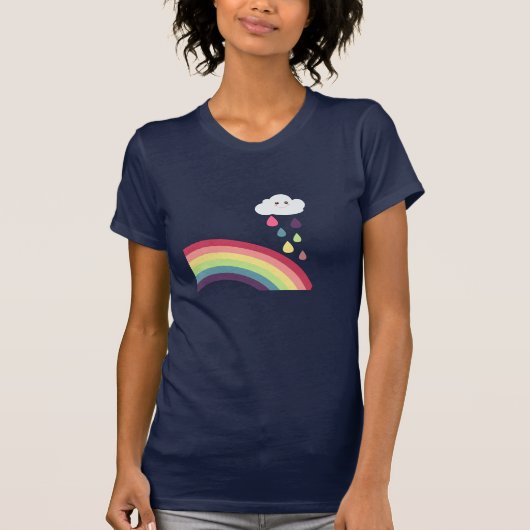 Sweet Rainbow en Cloud T-Shirt (Voorkant)