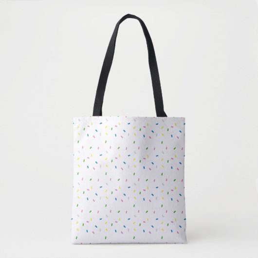 Sweet Rainbow Sprinkle Canvas tas (Voorkant)