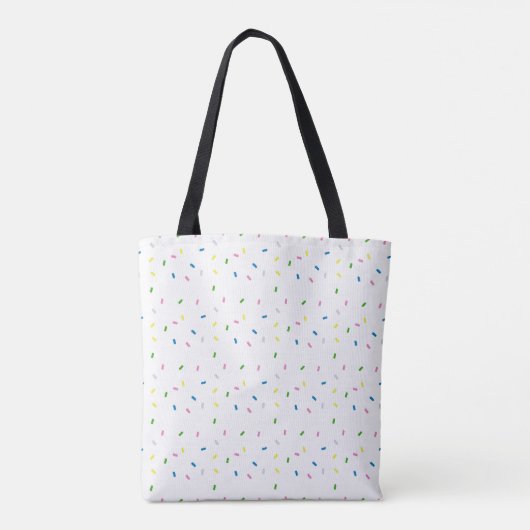 Sweet Rainbow Sprinkle Canvas tas (Achterkant)