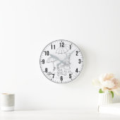 Sweet Rainy Day Clock - Moeder & Kind Gift Ronde Klok (Huis)