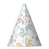 Sweet Rainy Day Pattern Party Pet Feesthoedjes (Achterkant)