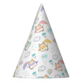 Sweet Rainy Day Pattern Party Pet Feesthoedjes (Links)