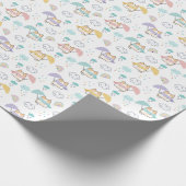 Sweet Rainy Day Pattern Wrapping Paper Roll Cadeaupapier (Hoek)