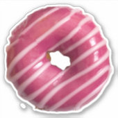"Sweet Raspberry Glaze Donut" Vinyl Sticker (Voorkant)