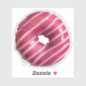 "Sweet Raspberry Glaze Donut" Vinyl Sticker (Vel)