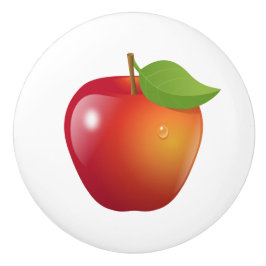 Sweet Red Apple Keramische Knop