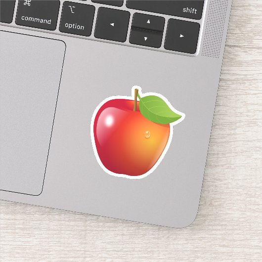 Sweet Red Apple Sticker (Detail)
