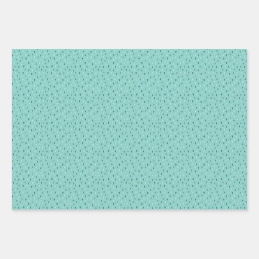 Sweet Red Blue Aardbeien Witte Bloemen Patroon Inpakpapier Vel (Voorkant 3)
