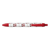 Sweet Red Cherries Blauwe Inkt Pen (Achterkant)