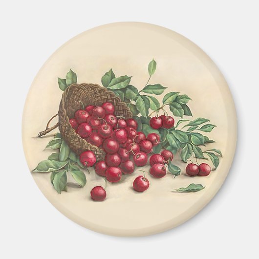 Sweet Red Cherries Magneet (Voorkant)
