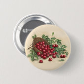 Sweet Red Cherries Ronde Button 5,7 Cm (Voorkant /achterkant)