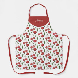 Sweet Red Cherries Waterverf Schort