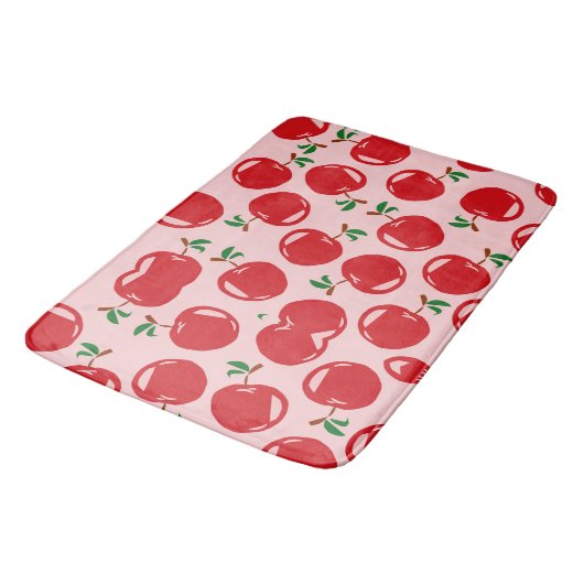 Sweet Red Cherry Pattern Badmat (Gekanteld)