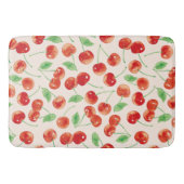 Sweet Red Cherry Pattern Badmat (Voorkant)