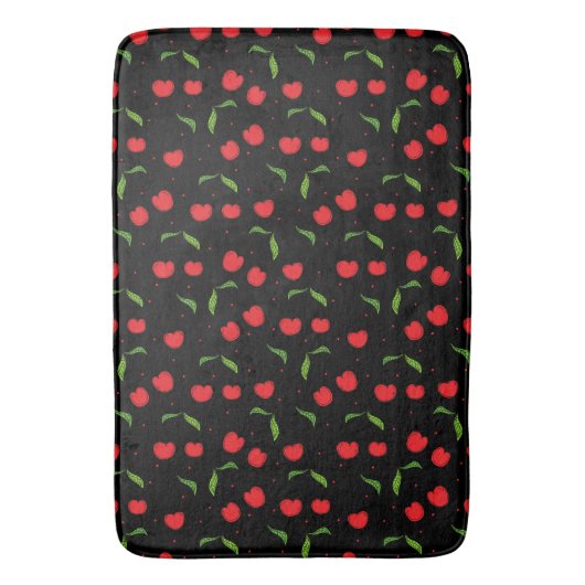 Sweet Red Cherry Pattern Badmat (Voorkant Verticaal)