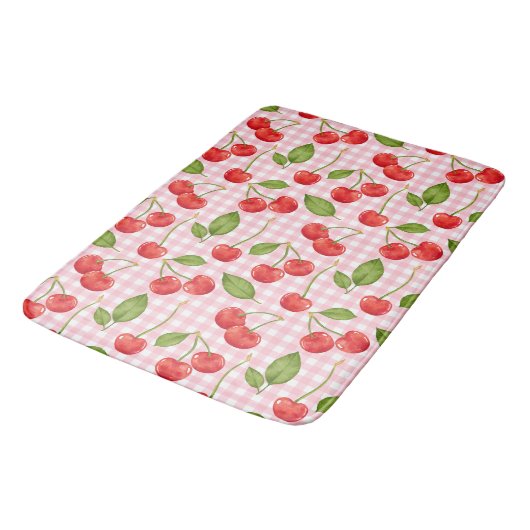 Sweet Red Cherry Pattern Badmat (Gekanteld)