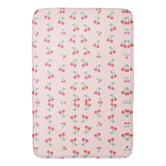 Sweet Red Cherry Pattern Badmat (Voorkant Verticaal)