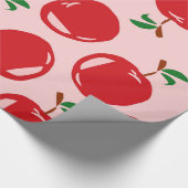 Sweet Red Cherry Pattern Cadeaupapier (Hoek)