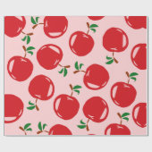 Sweet Red Cherry Pattern Cadeaupapier (Vlak)