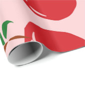 Sweet Red Cherry Pattern Cadeaupapier (Rol Hoek)