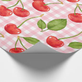 Sweet Red Cherry Pattern Cadeaupapier (Hoek)