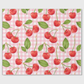 Sweet Red Cherry Pattern Cadeaupapier (Vlak)