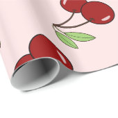 Sweet Red Cherry Pattern Cadeaupapier (Rol Hoek)