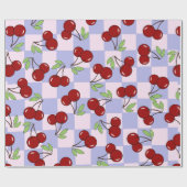Sweet Red Cherry Pattern Cadeaupapier (Vlak)