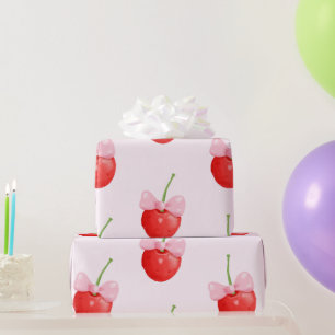 Sweet Red Cherry Pattern Cadeaupapier