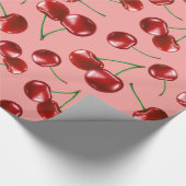 Sweet Red Cherry Pattern Cadeaupapier (Hoek)