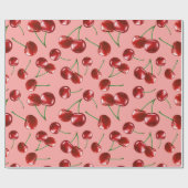Sweet Red Cherry Pattern Cadeaupapier (Vlak)