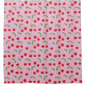 Sweet Red Cherry Pattern Douchegordijn (Voorkant)