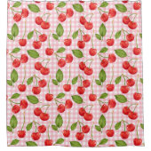 Sweet Red Cherry Pattern Douchegordijn (Voorkant)