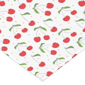 Sweet Red Cherry Pattern Korte Tafelloper (Hoek)