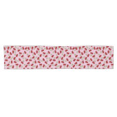Sweet Red Cherry Pattern Korte Tafelloper (Horizontaal)