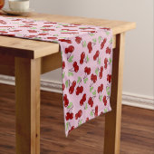 Sweet Red Cherry Pattern Korte Tafelloper (Voorbeeld)