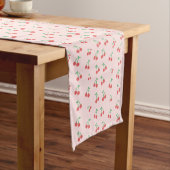 Sweet Red Cherry Pattern Korte Tafelloper (Voorbeeld)