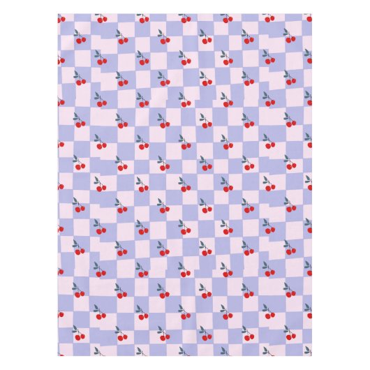 Sweet Red Cherry Pattern Tafelkleed (Voorkant)