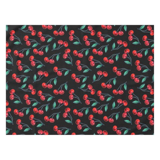 Sweet Red Cherry Pattern Tafelkleed (Voorkant (Horizontaal))