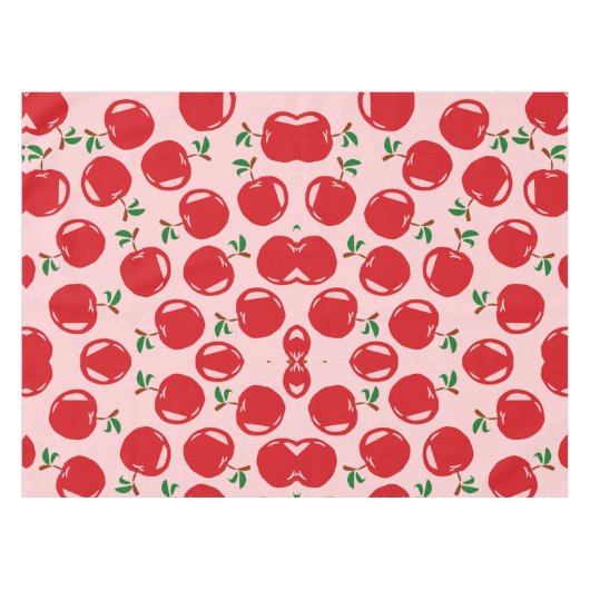 Sweet Red Cherry Pattern Tafelkleed (Voorkant (Horizontaal))