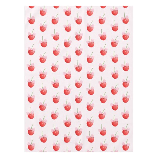 Sweet Red Cherry Pattern Tafelkleed (Voorkant)