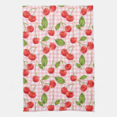 Sweet Red Cherry Pattern Theedoek (Verticaal)
