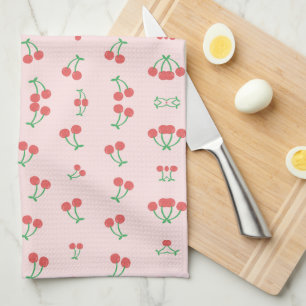Sweet Red Cherry Pattern Theedoek