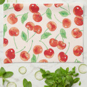 Sweet Red Cherry Pattern Theedoek (Gevouwen)