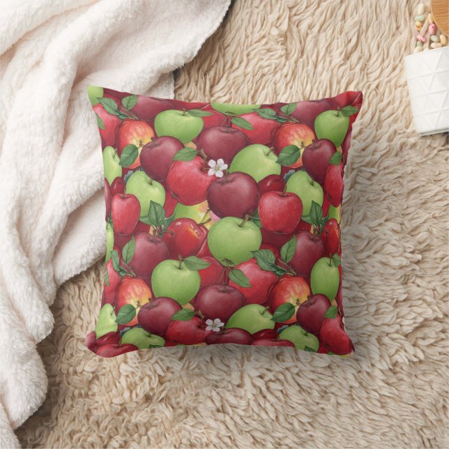 Sweet Red & Crisp Green Apple Patch Kussen (Deken)