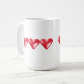 Sweet Red Hearts Mok (Voorkant links)