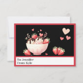 Sweet Red Ice Cream Photo Classroom Valentijn Kaart (Voorkant)