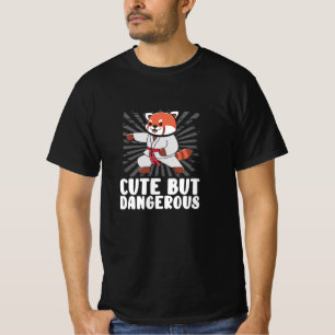 Sweet red karate panda t-shirt