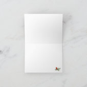 Sweet Red Kardinaal Rustieke Waterverf Notitiekaartje (Binnen)